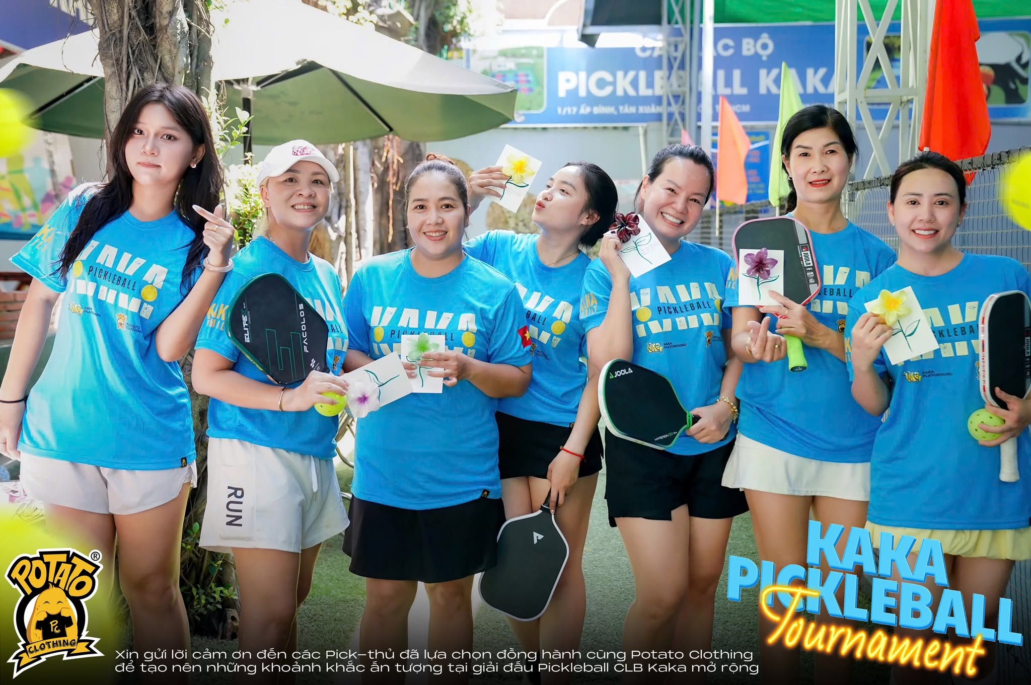 Mẫu áo thun Pickleball nữ màu Xanh dương 7