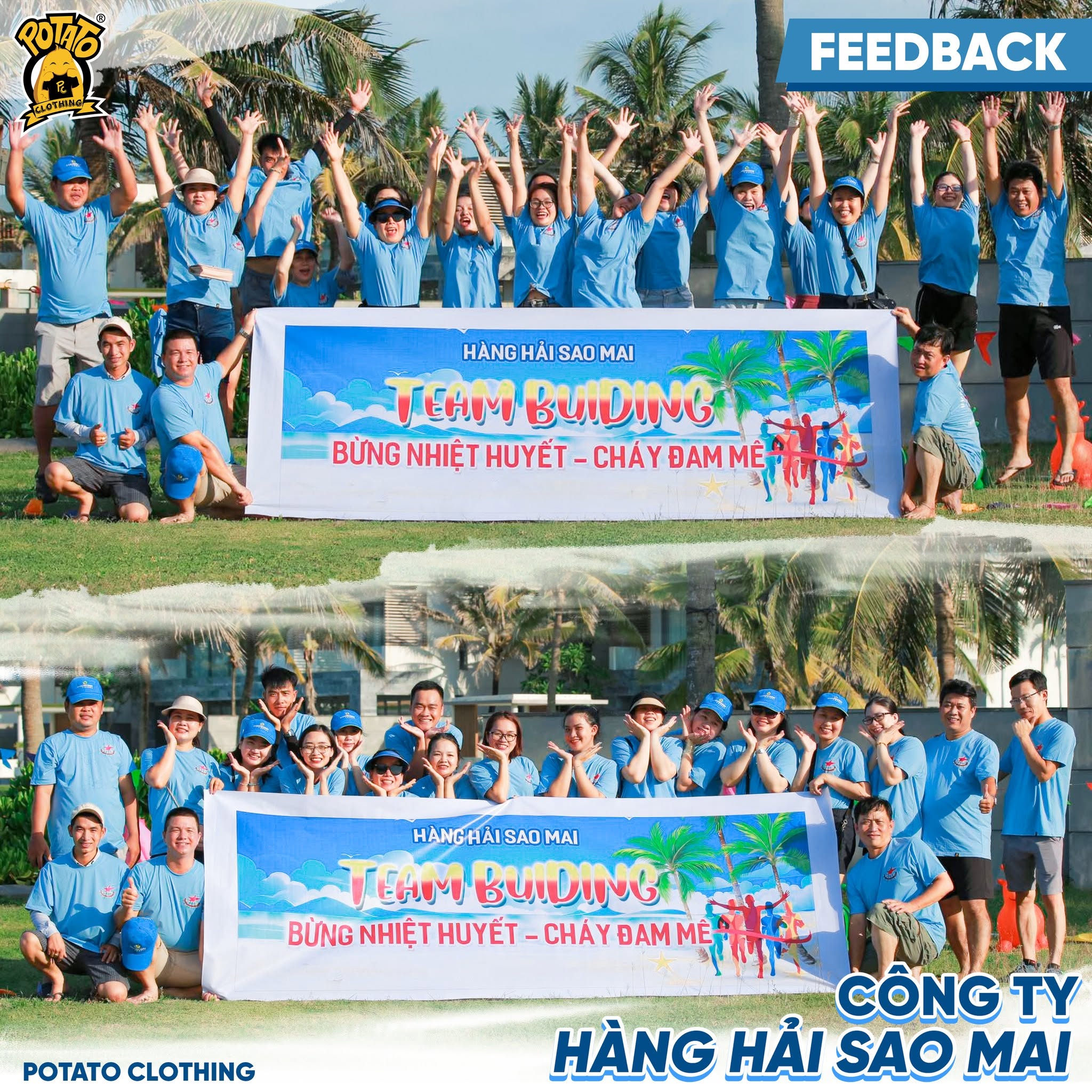 Áo đồng phục team building mau-xanh-bien ảnh 2