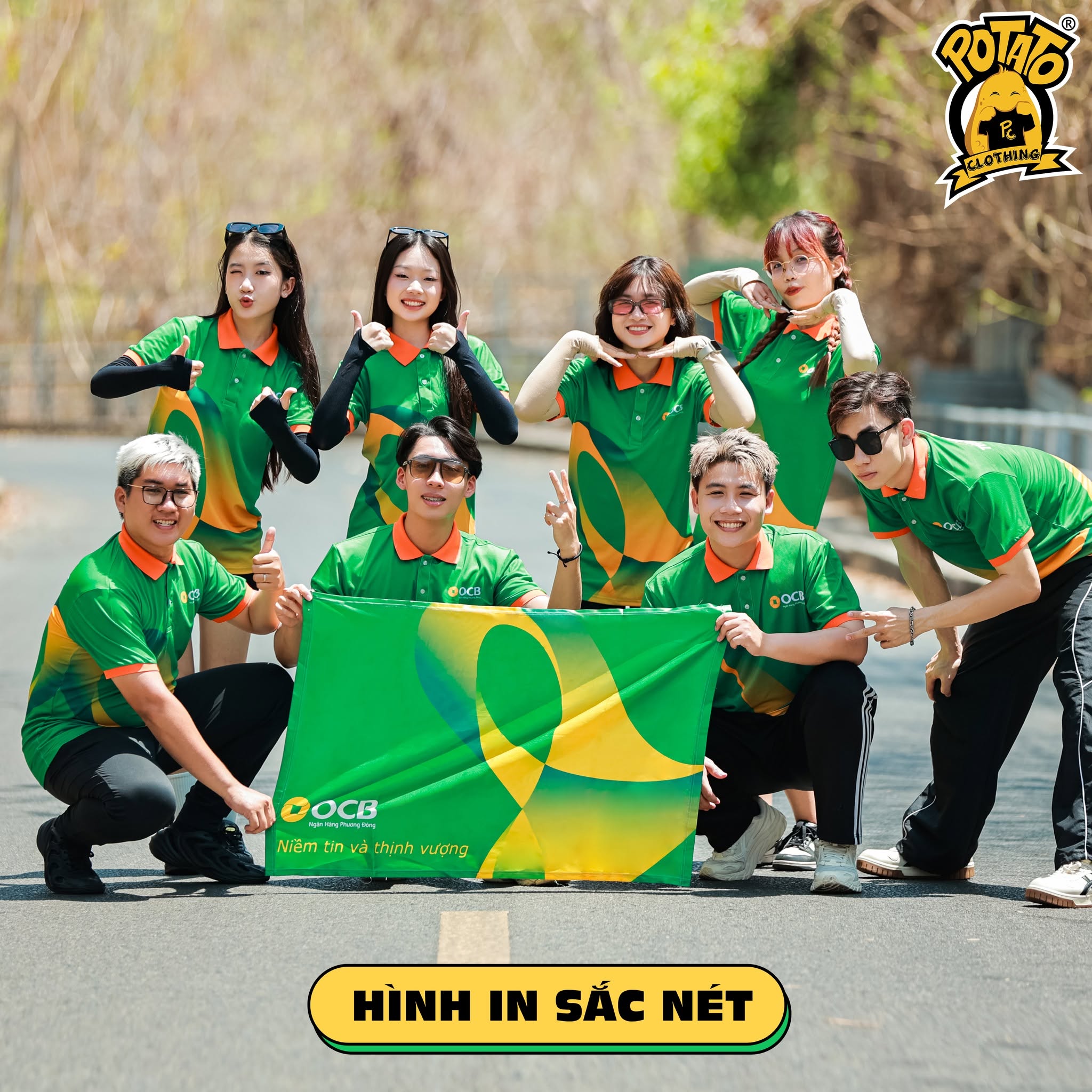 Áo đồng phục team building mau-xanh-la ảnh 1