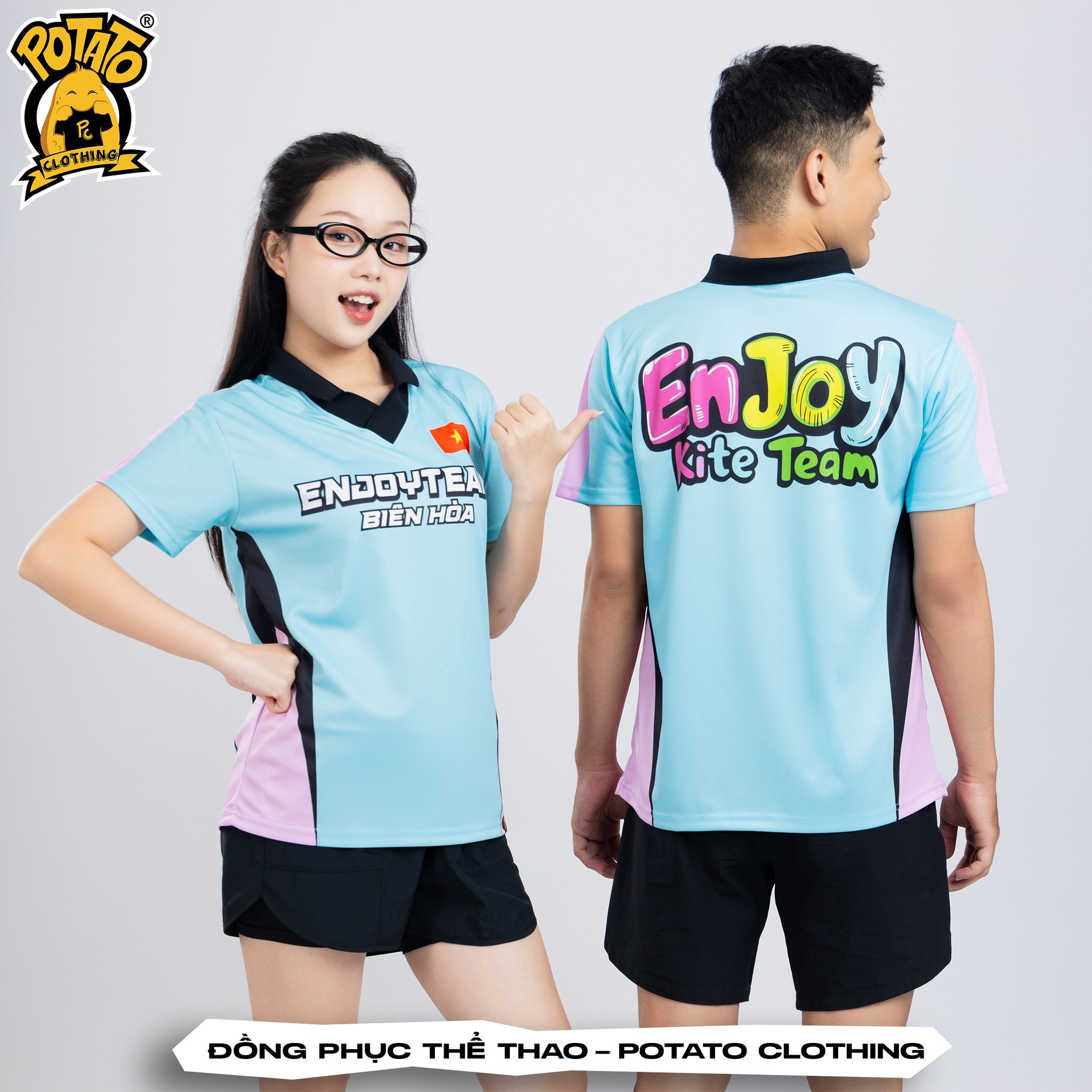 Bảng màu phong phú đồng phục thể thao Potato Clothing