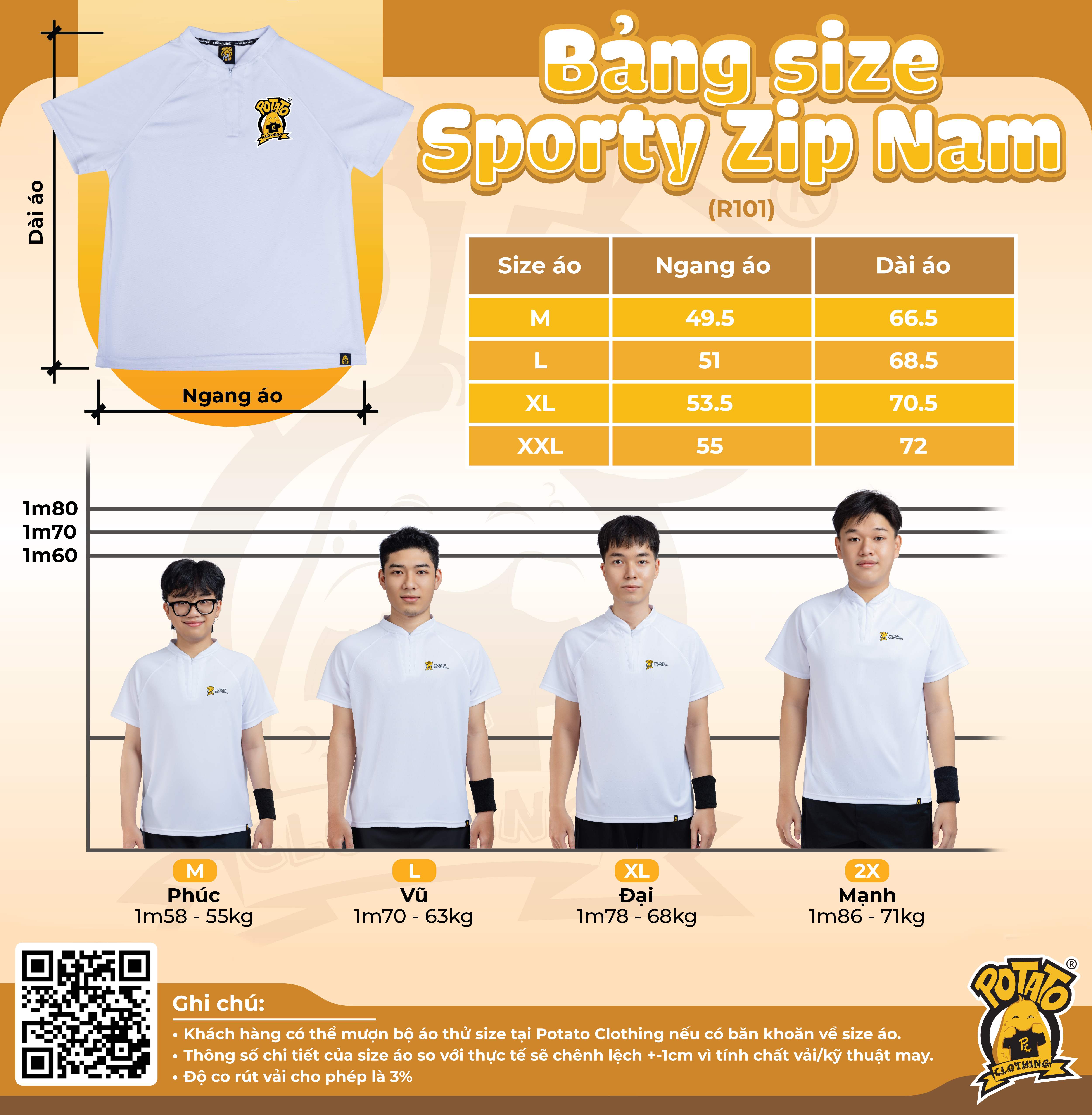 Sporty Zip Nam