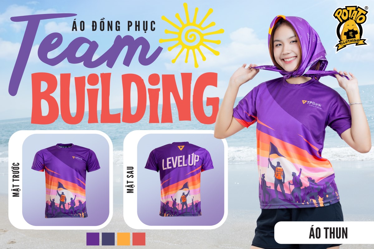 Áo thun cổ tròn đồng phục teambuilding