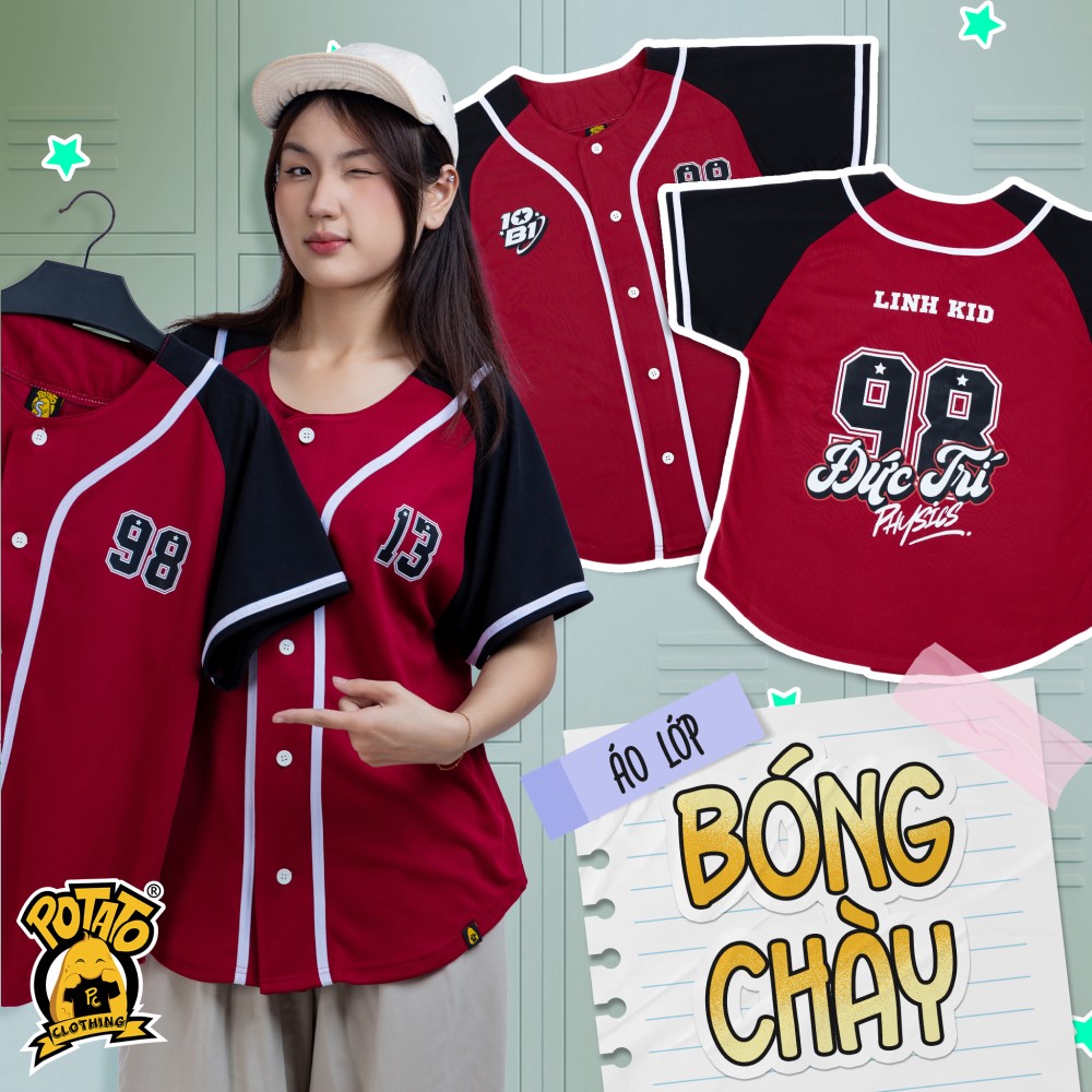 Áo bóng chày Potato Clothing