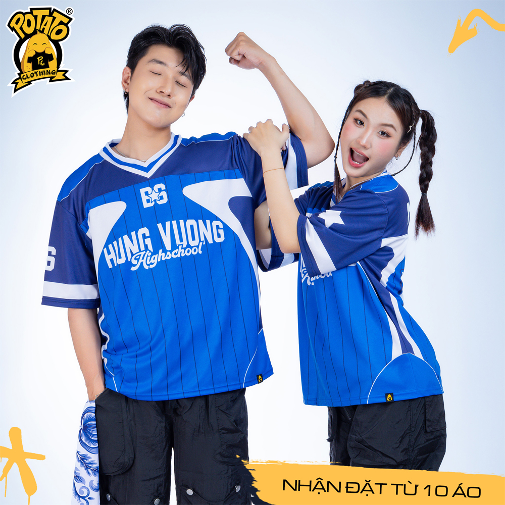 Áo lớp Infini-Teen màu xanh 2