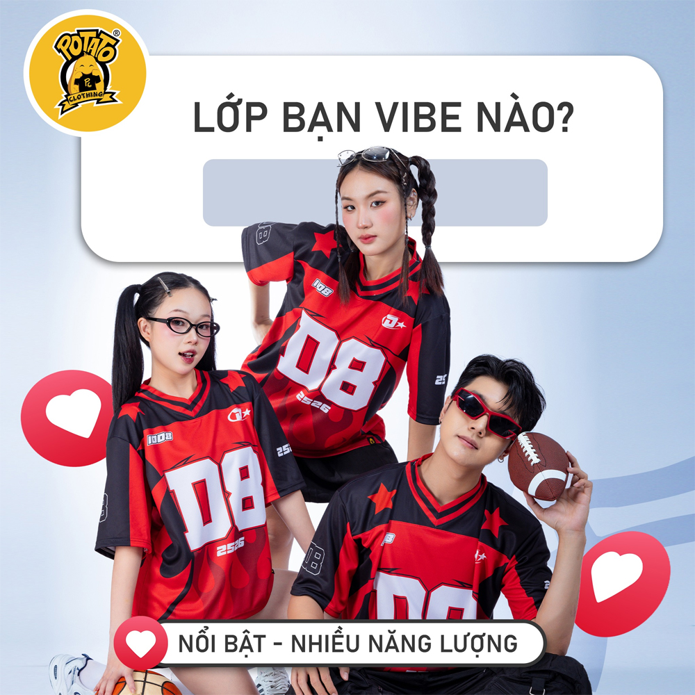 Áo lớp Infini-Teen màu đỏ 1