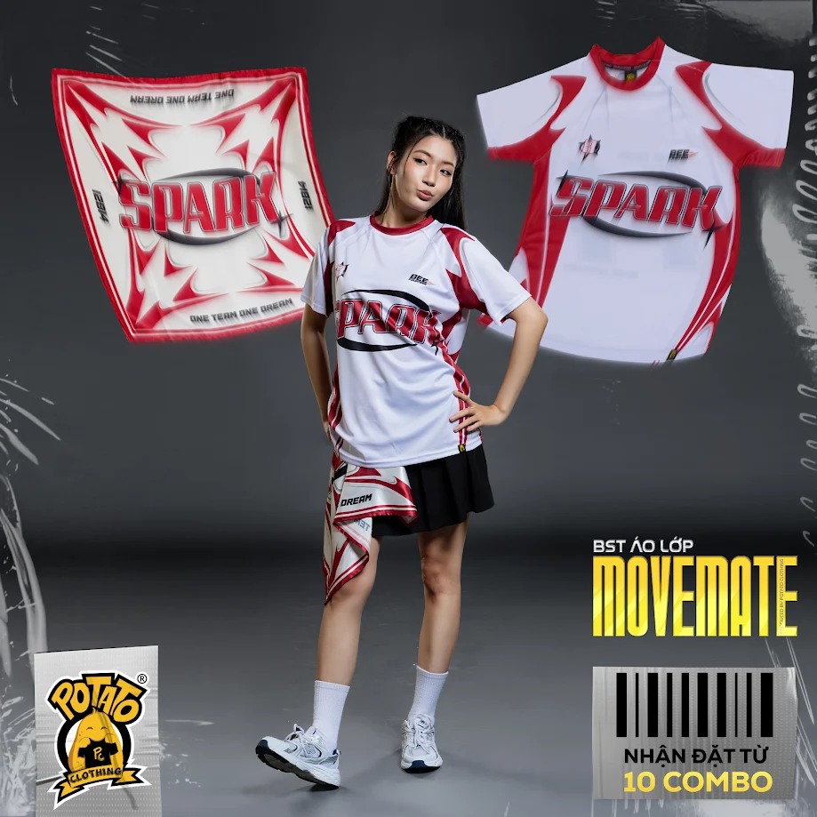 Thiết kế form áo trong BST áo lớp MOVEMATE