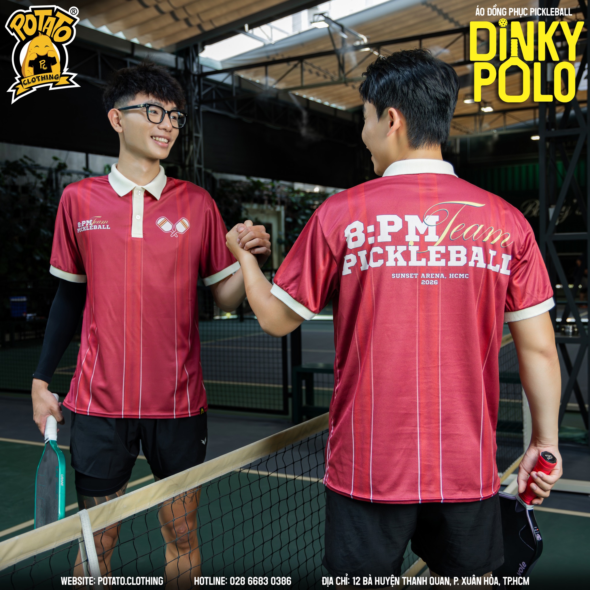 Dinky Polo đỏ Potato Clothing