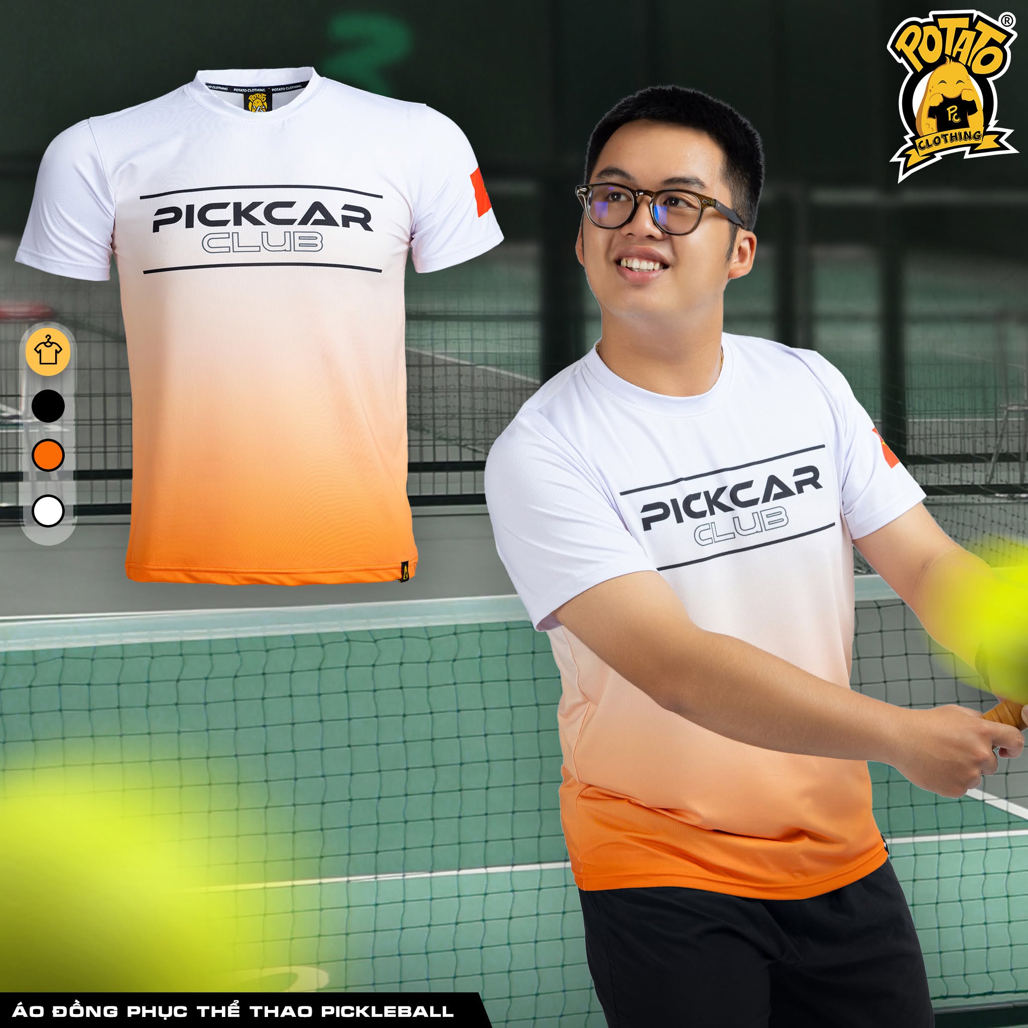 Đồng phục áo thun thể thao cổ tròn mẫu 12 tại Potato Clothing