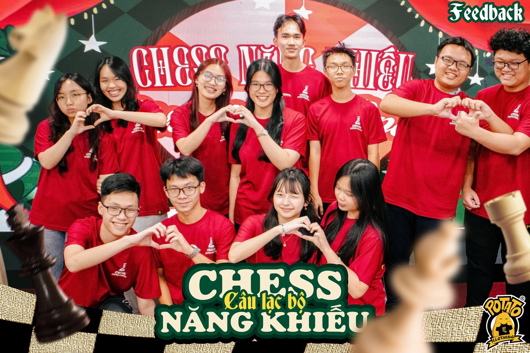 Feedback đồng phục áo thun CLB Chess Năng Khiếu màu đỏ - ảnh 1