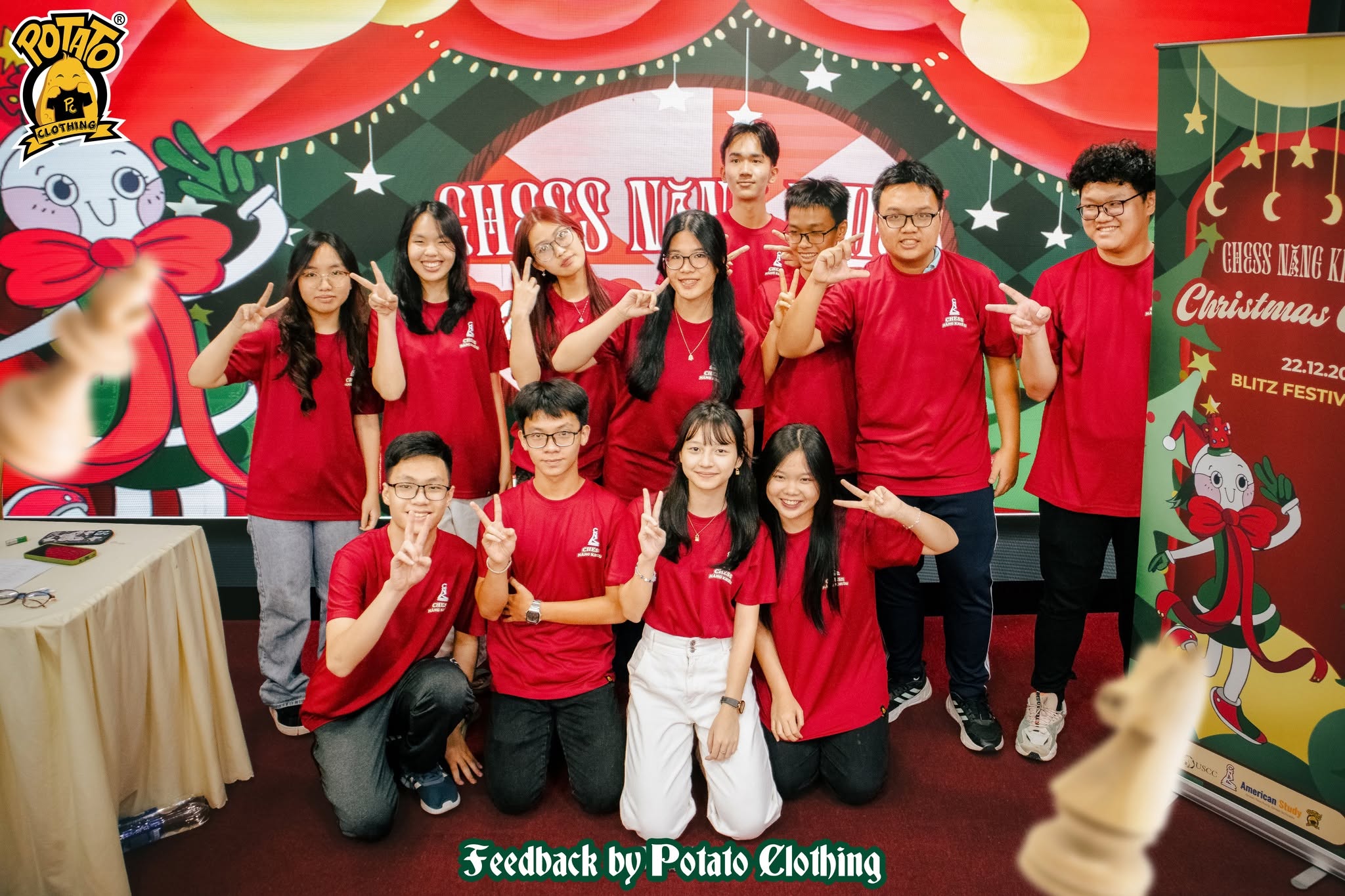 Feedback đồng phục áo thun CLB Chess Năng Khiếu màu đỏ - ảnh 2