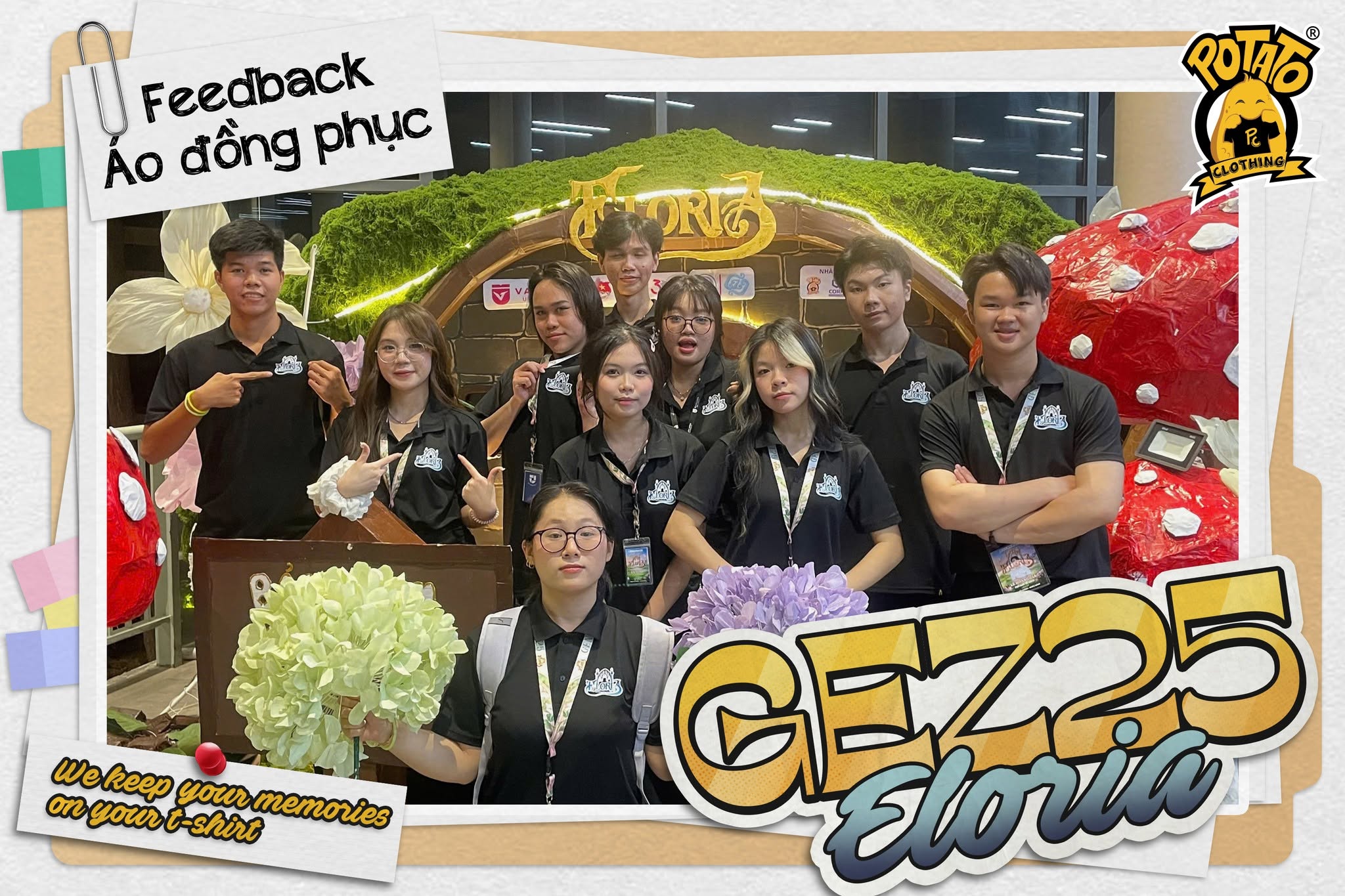 Feedback đồng phục áo polo CLB GEZ25 ELORIA màu đen - ảnh 1