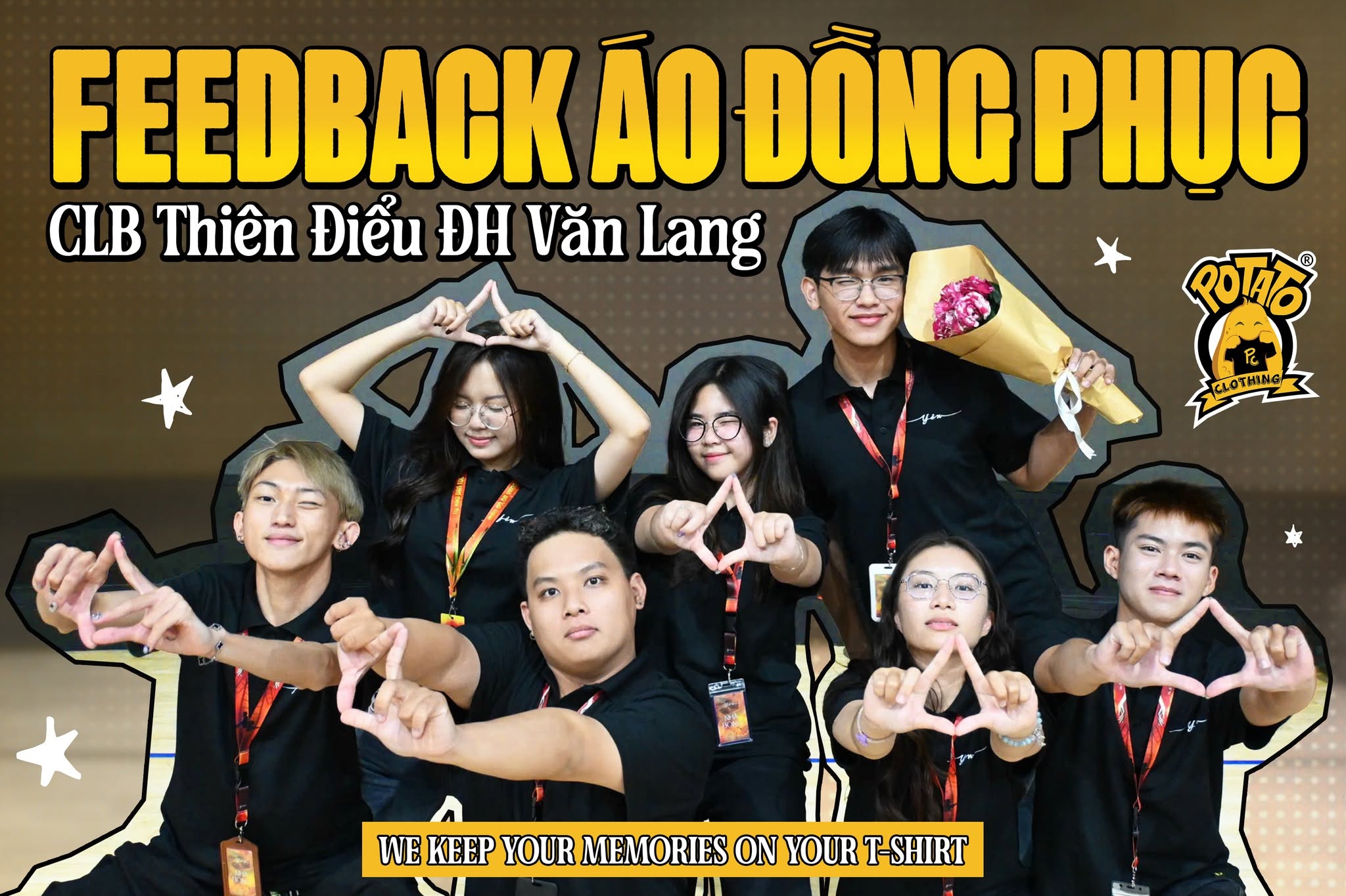 Feedback đồng phục áo polo CLB Thiên Điểu Trường Đại học Văn Lang màu đen - ảnh 1