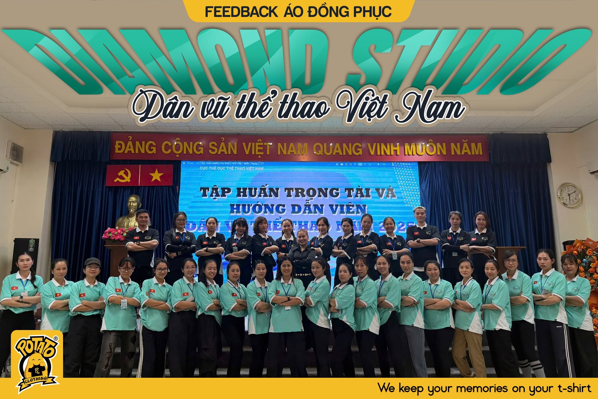 Feedback đồng phục áo polo Diamond Studio - Dân vũ thể thao VN