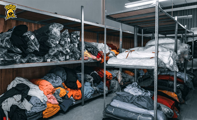 Potato Clothing sử dụng vải chính phẩm, mới 100%
