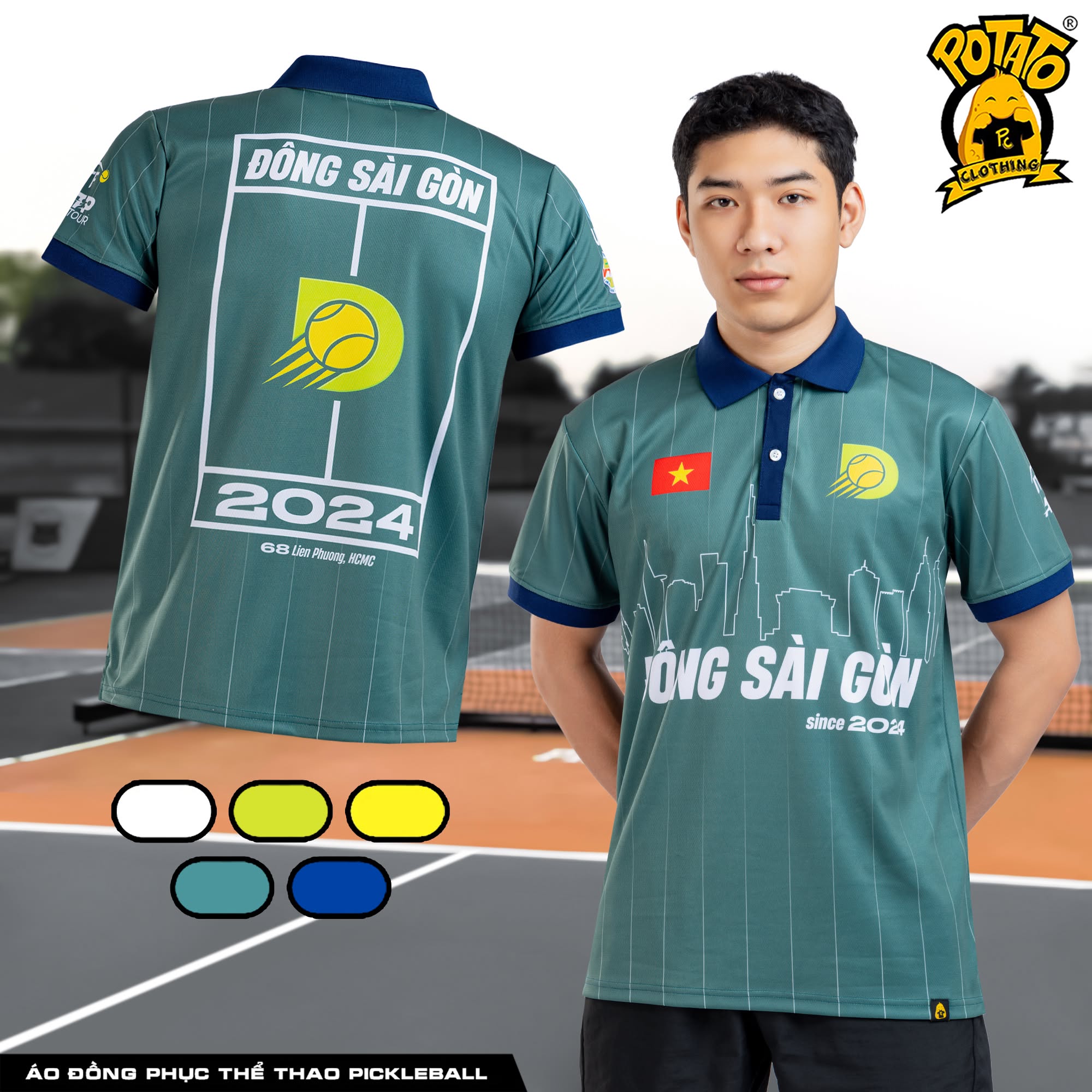 Đồng phục polo thể thao mẫu 6 tại Potato Clothing