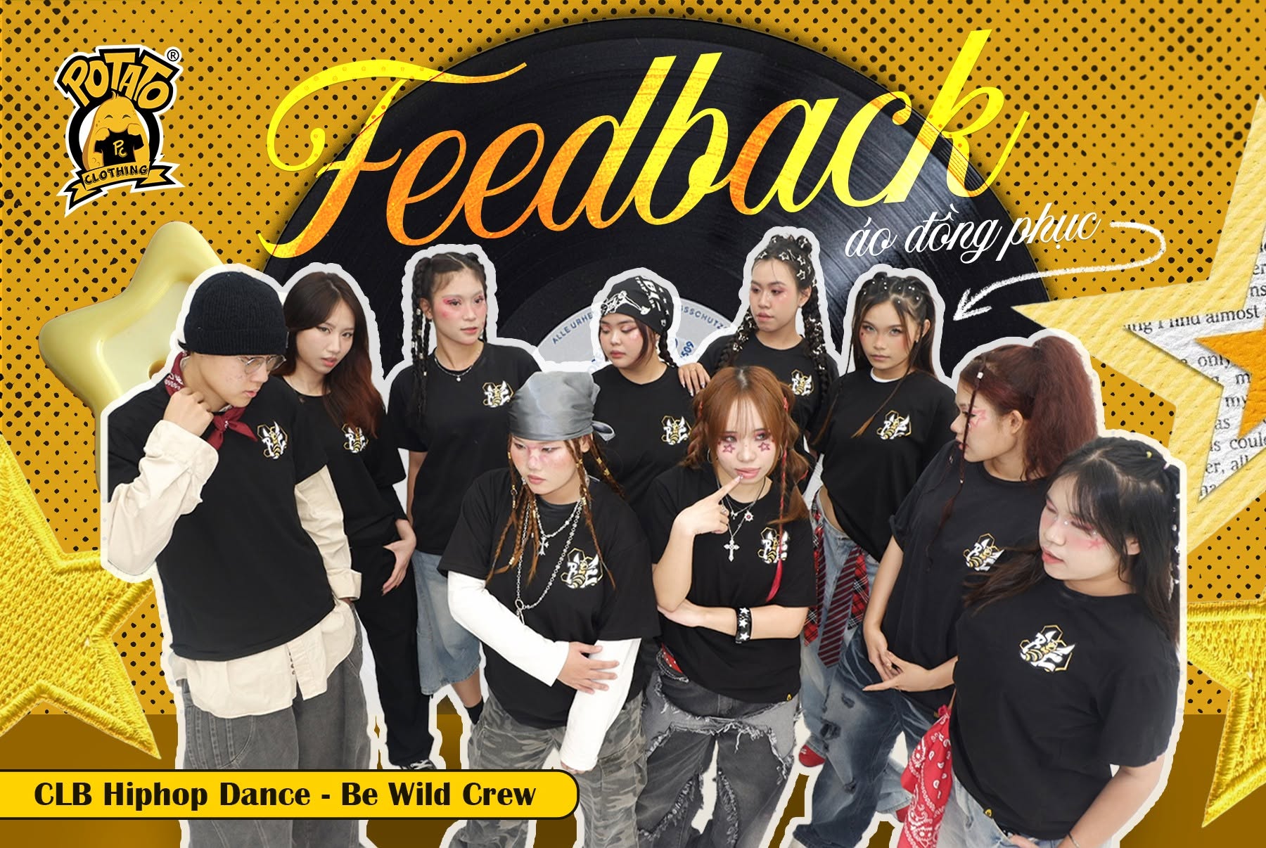 Feedback khách hàng đồng phục nhóm nhảy Potato Clothing 1