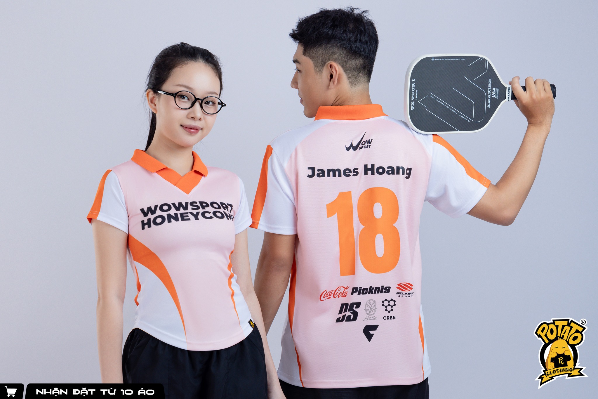 Form nam nữ riêng biệt đồng phục Pickleball