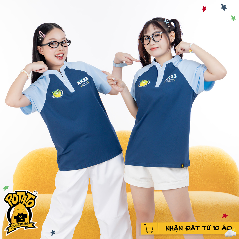 Áo lớp Classzip rêu xám nhạt 1