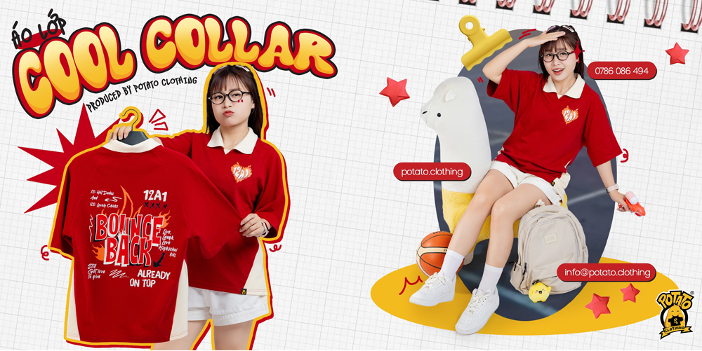 Ý tưởng thiết kế áo lớp Cool Collar 2