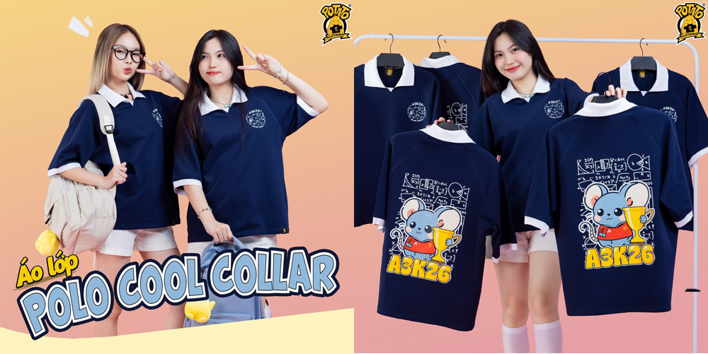 Ý tưởng thiết kế áo lớp Cool Collar 8
