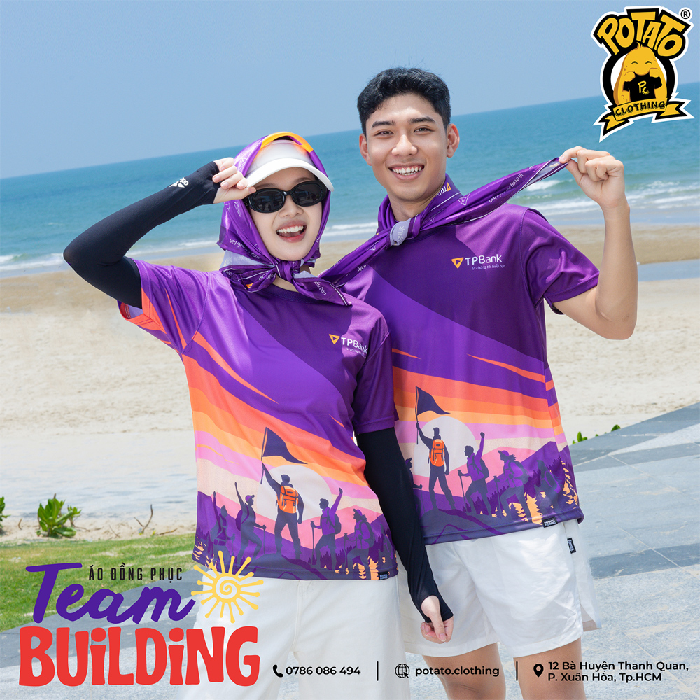 Màu sắc nhận diện thương hiệu trên đồng phục team building