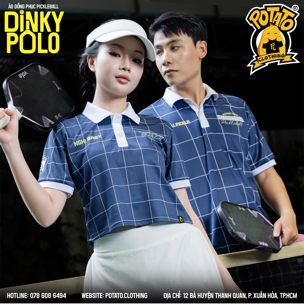 Ảnh thực tế BST Dinky Polo trên sân Pickleball 4