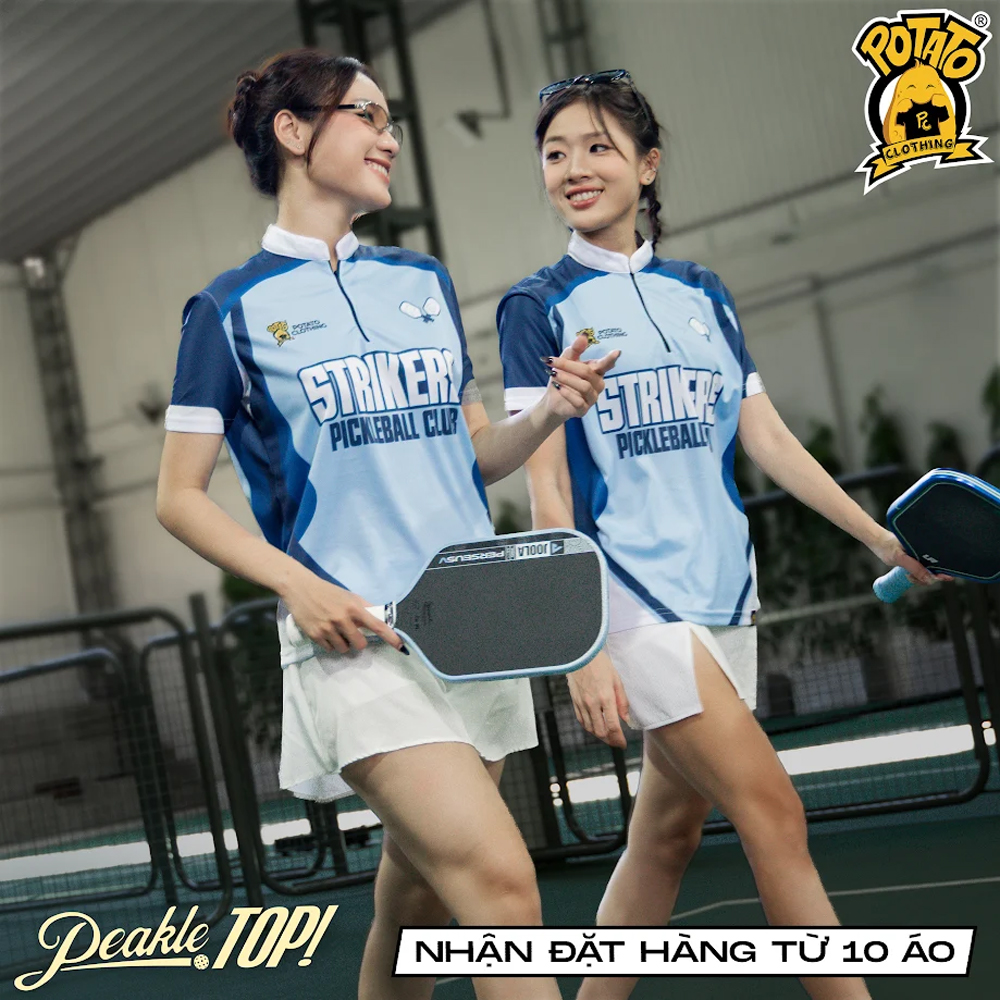 Hai kiểu cổ áo Peakle Top - cổ trụ và cổ zip