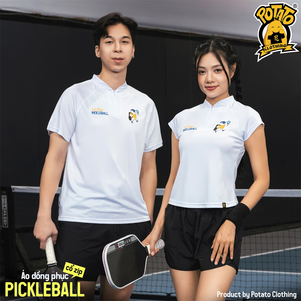 Ảnh thực tế BST Sporty Zip trên sân pickleball 2