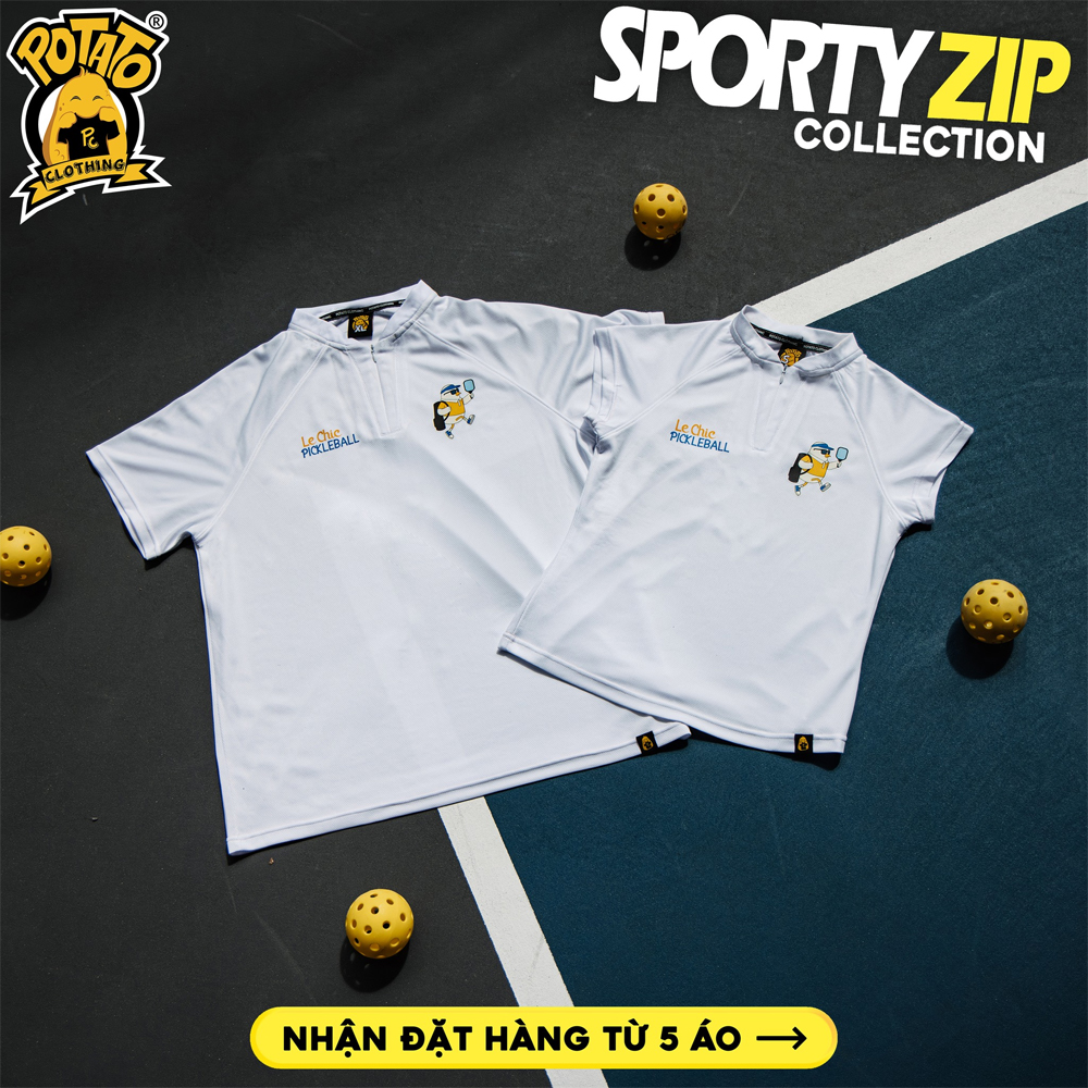 Ảnh thực tế BST Sporty Zip trên sân pickleball 3