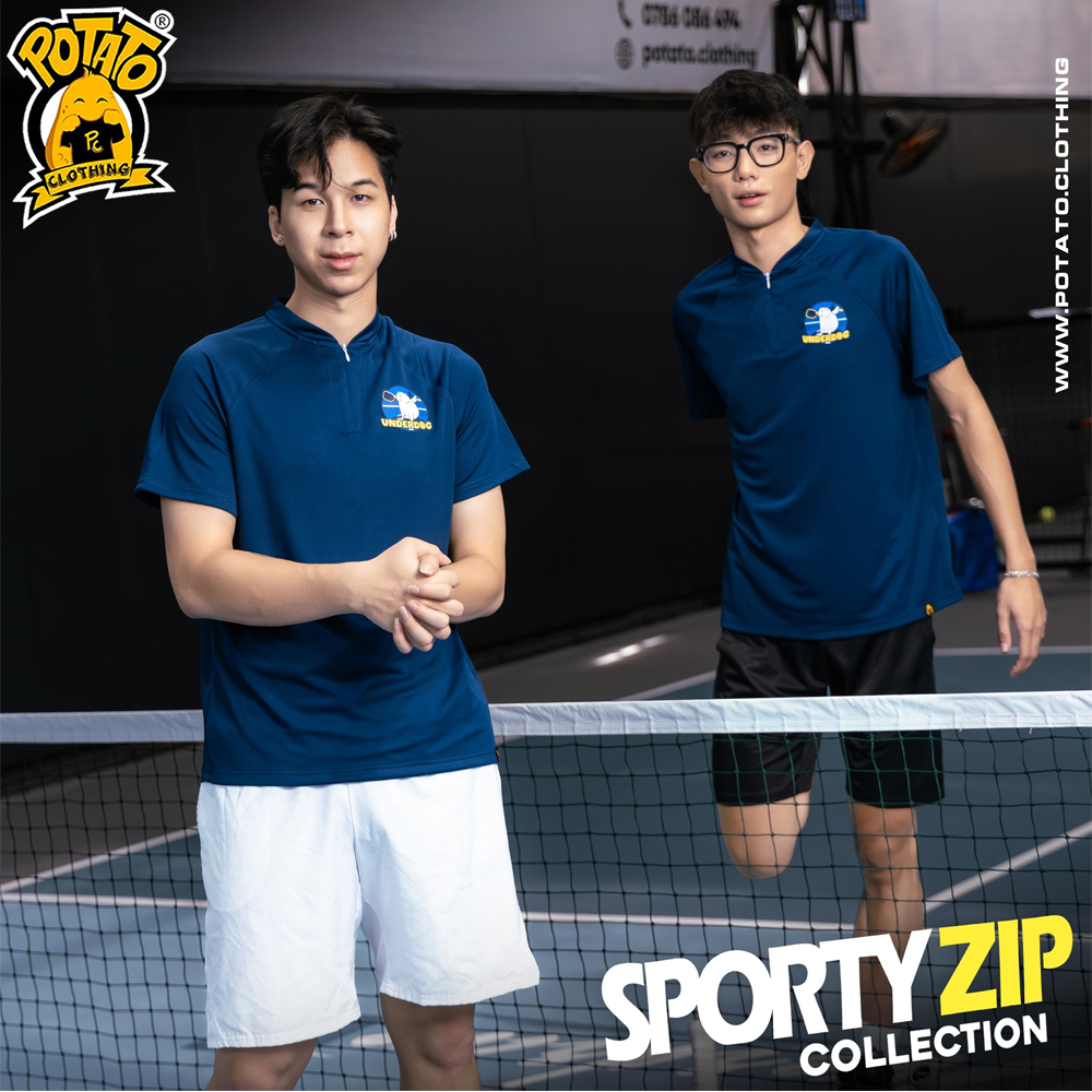 Ảnh thực tế BST Sporty Zip trên sân pickleball 7