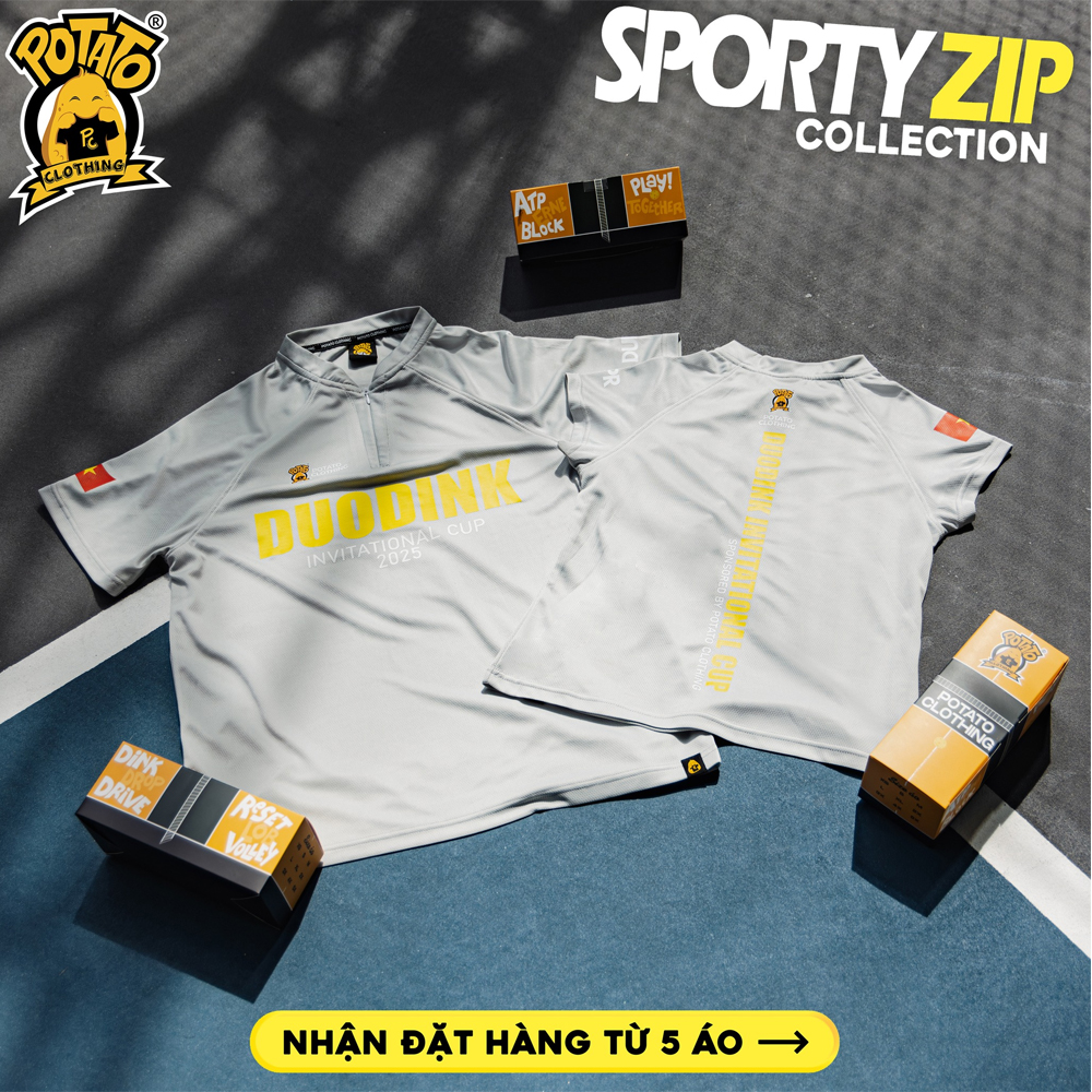 Ảnh thực tế BST Sporty Zip trên sân pickleball 12