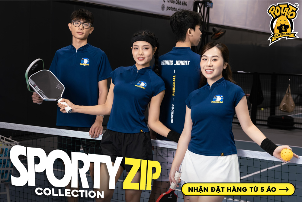Liên hệ Potato để sở hữu đồng phục thể thao Sporty Zip chất lượng