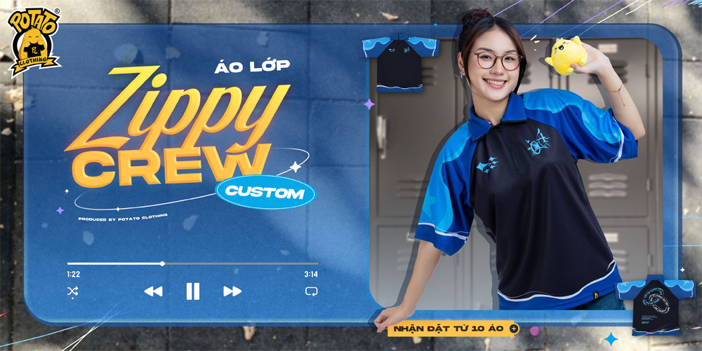 Áo lớp zippy polo mẫu 2