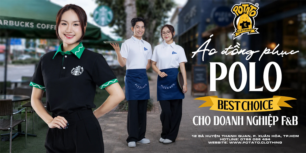 Combo đồng phục F&B tại Potato Clothing