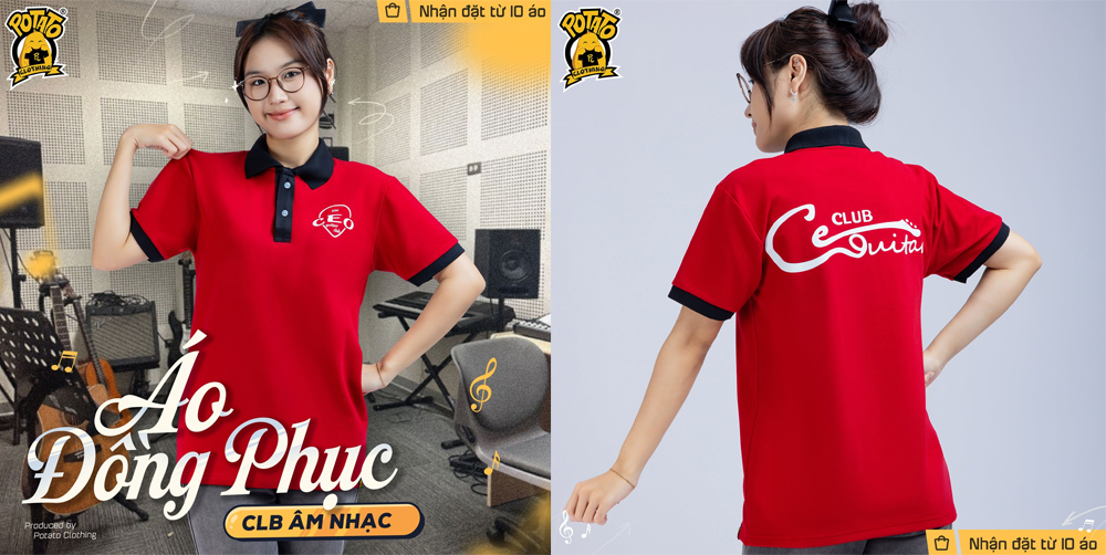 Mẫu áo đồng phục CLB tại Potato Clothing