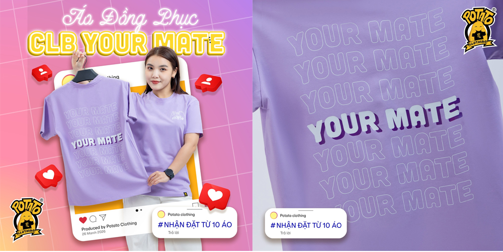 Mẫu áo đồng phục CLB tại Potato Clothing