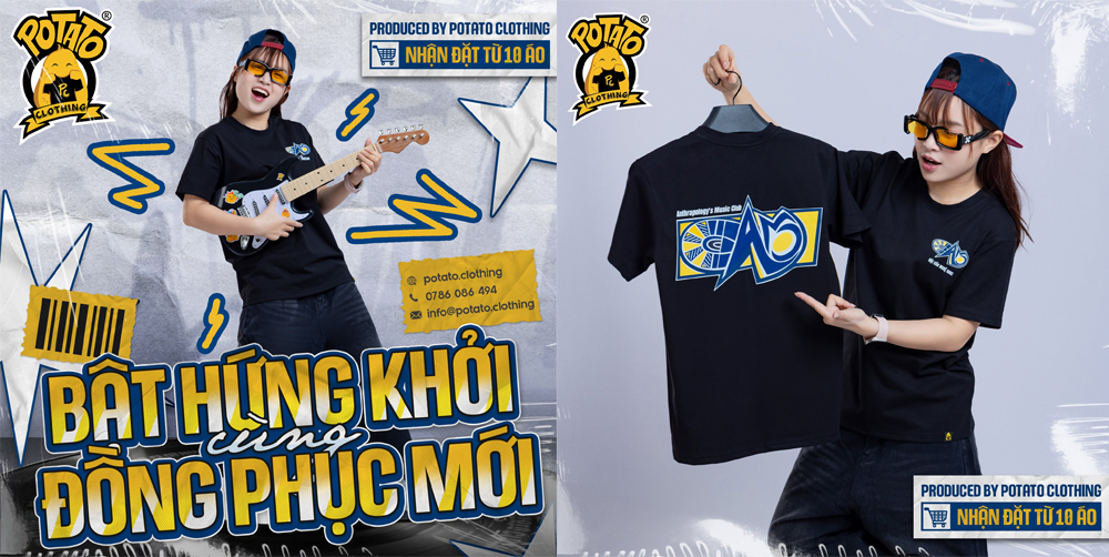 Mẫu áo đồng phục CLB tại Potato Clothing