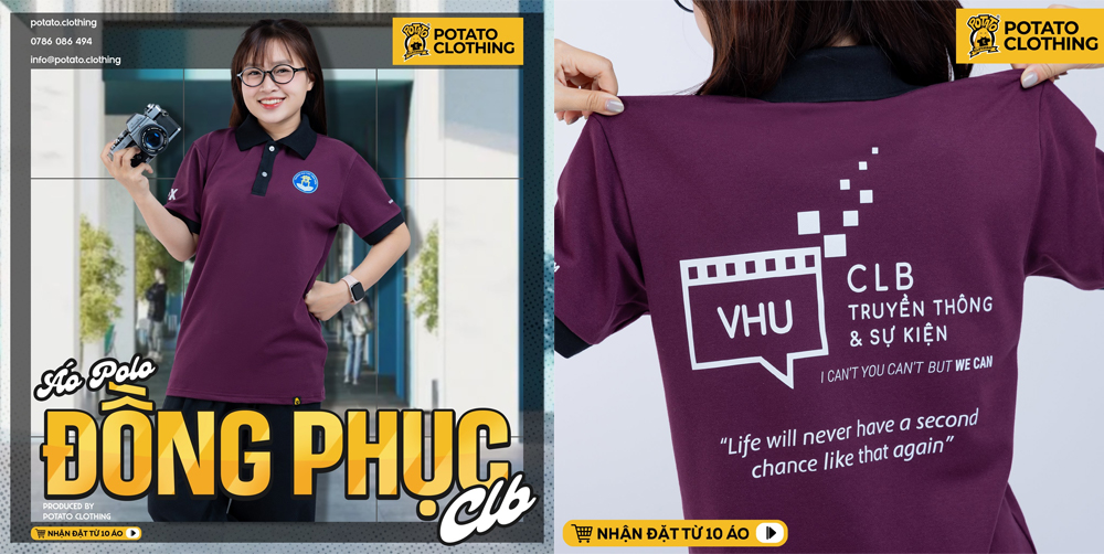 Mẫu áo đồng phục CLB tại Potato Clothing