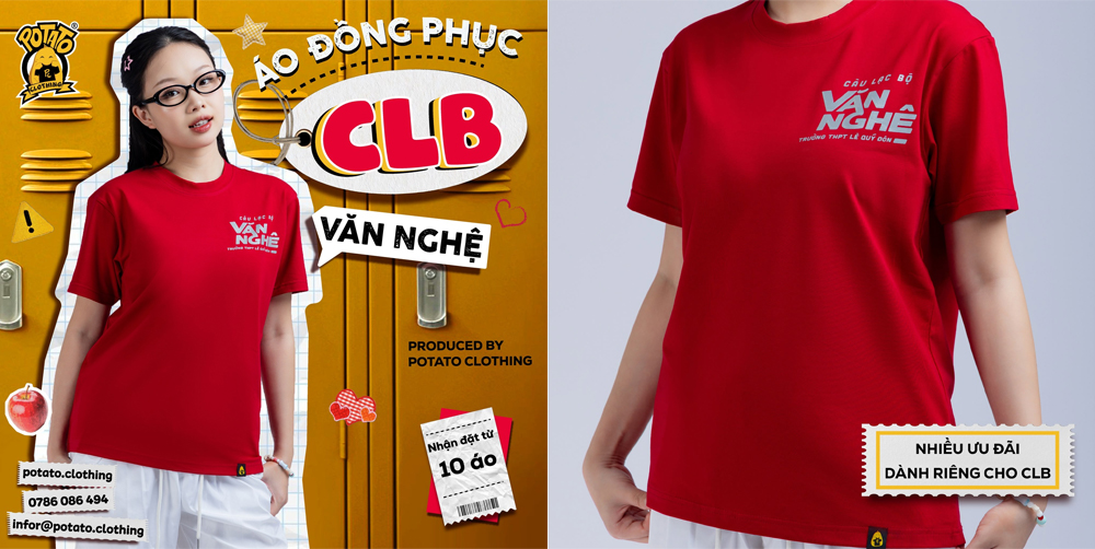 Mẫu áo đồng phục CLB tại Potato Clothing