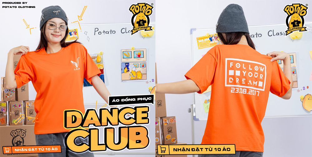 Mẫu áo đồng phục CLB tại Potato Clothing