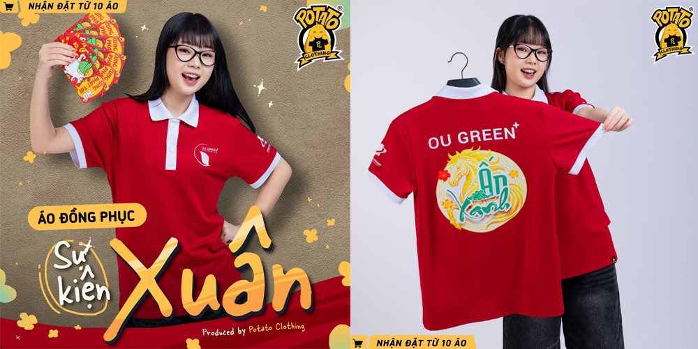 Mẫu áo đồng phục CLB tại Potato Clothing