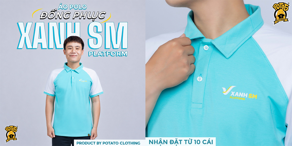 Đồng phục polo Xanh SM Platform