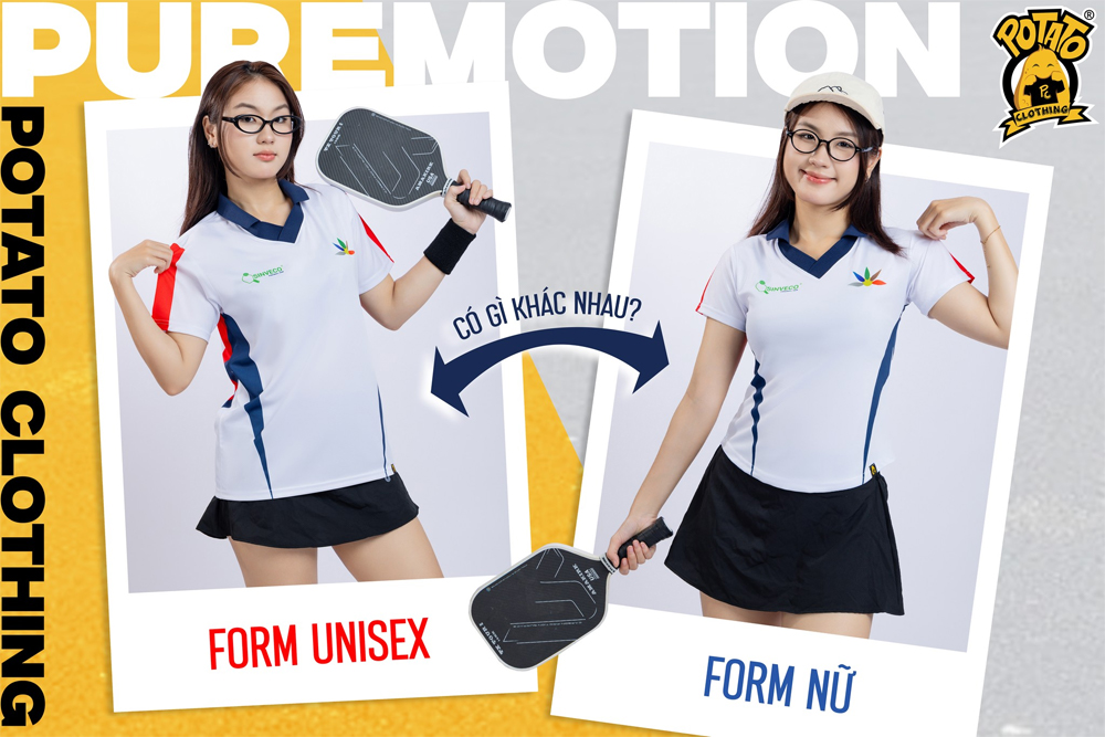 Phối đồ pickleball nữ phong cách chuyên nghiệp thanh lịch với áo polo và chân váy