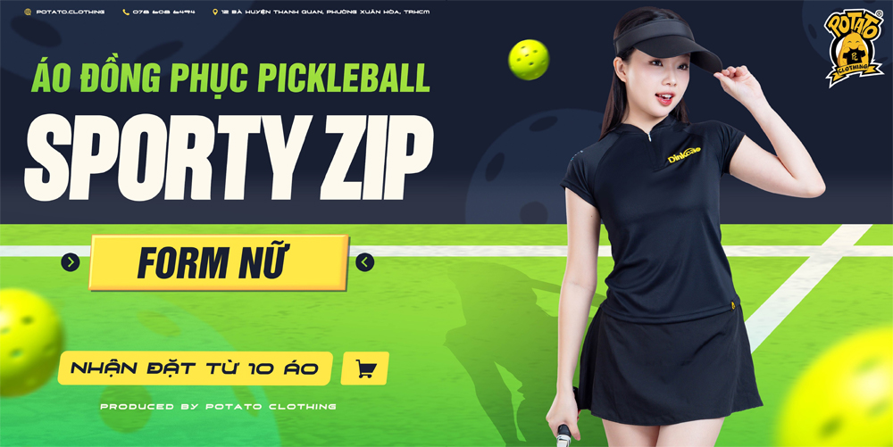 Trang phục chơi pickleball cho nữ giúp tự tin hơn khi di chuyển trên sân