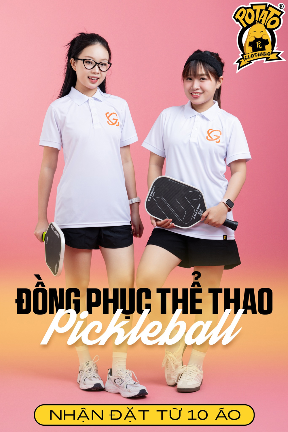 Áo polo unisex pickleball nữ phong cách thanh lịch chuyên nghiệp