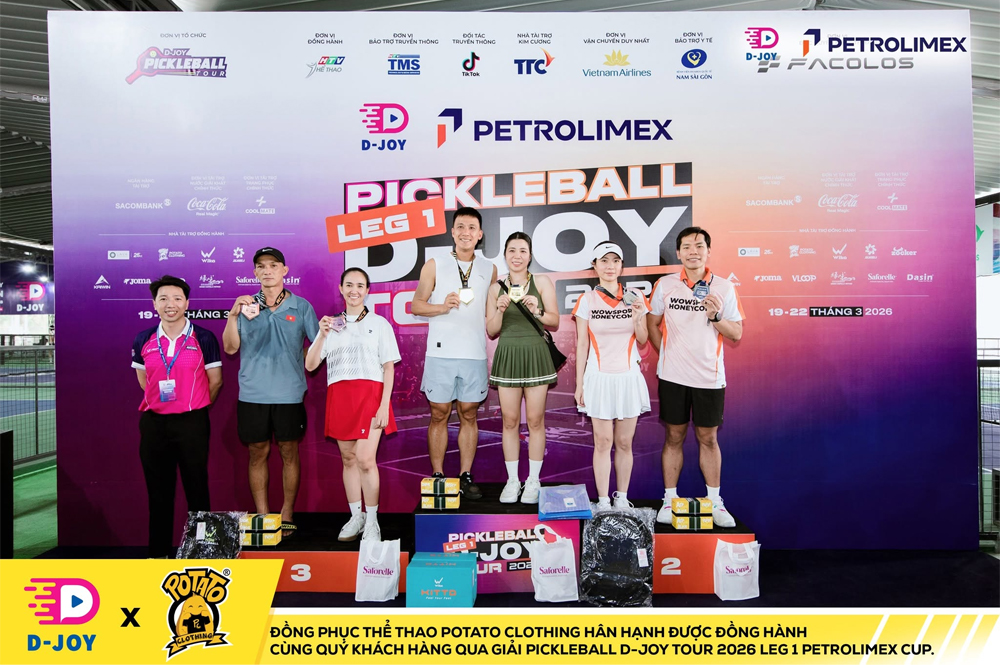 Pickleball D-Joy Tour 2026 Leg 1 Petrolimex Cup – Potato Clothing