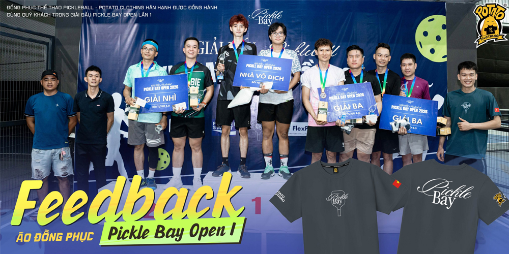 Pickle Bay Open Tournament – Potato Clothing tài trợ trang phục