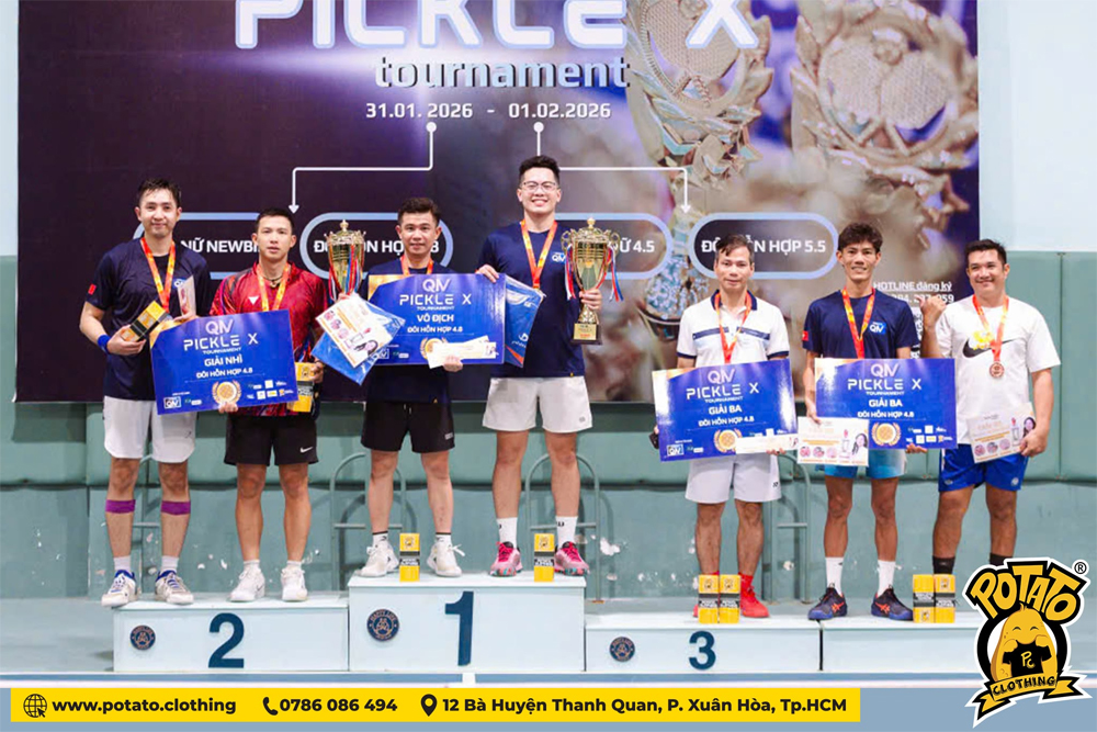 Picklex Tournament – Potato Clothing tài trợ trang phục thi đấu