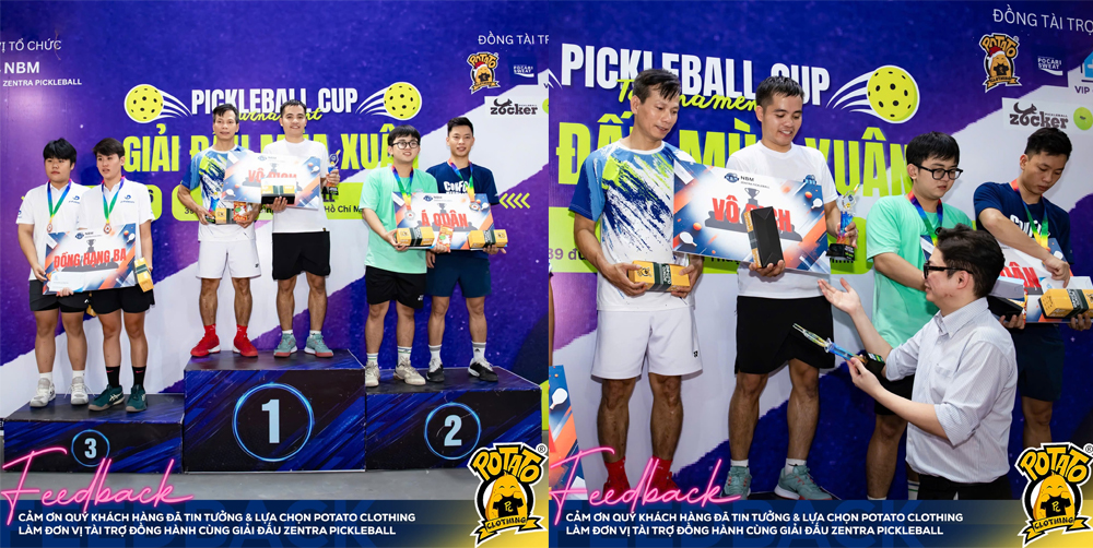 Zentra Pickleball Spring Tournament – Potato Clothing tài trợ