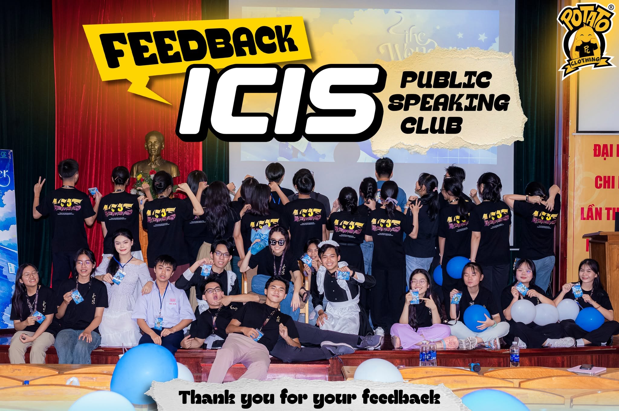 Feedback đồng phục áo thun CLB ICIS Public Speaking Club - ảnh 1